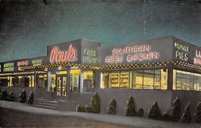 Pauls Steak House - Vintage Postcard